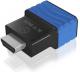 Adapter AV Icy Box HDMI - D-Sub (VGA) niebieski (IB-AC516) 1