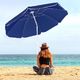 Springos Parasol plażowy ogrodowy 180 cm niebieski UNIWERSALNY 12