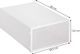 Springos Pudełko na buty z klapą 33x23,5x13,5 cm biały organizer UNIWERSALNY 4
