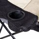 Springos Krzesło turystyczne składane wędkarskie kremowo-szaro-czarne UNIWERSALNY 8