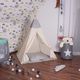 Springos Namiot Tipi dla dzieci wigwam szary XXL UNIWERSALNY 2