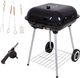 Springos Grill ogrodowy węglowy 2 ruszty chromowane 38.5x43 cm i 36x36cm 1