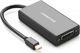 Adapter AV Ugreen DisplayPort Mini - HDMI - D-Sub (VGA) - DVI-D czarny (20418) 2