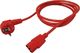 Kabel zasilający Roline ROLINE Kabel zasilający do monitora IEC 320-C13 1.8m czerwony 1