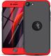 GKK GKK 360 Protection Case etui na całą obudowę przód + tył iPhone SE 2020 czarno-czerwony uniwersalny 1