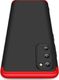 GKK GKK 360 Protection Case etui na całą obudowę przód + tył Samsung Galaxy A41 czarno-czerwony uniwersalny 4