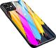Hurtel Color Glass Case etui pokrowiec nakładka ze szkła hartowanego z osłoną na aparat Huawei P30 Lite pattern 3 uniwersalny 1