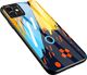 Hurtel Color Glass Case etui pokrowiec nakładka ze szkła hartowanego z osłoną na aparat Huawei P30 Lite pattern 1 uniwersalny 1