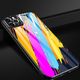 Hurtel Color Glass Case etui pokrowiec nakładka ze szkła hartowanego z osłoną na aparat iPhone 11 Pro Max pattern 3 uniwersalny 13