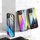 Hurtel Color Glass Case etui pokrowiec nakładka ze szkła hartowanego z osłoną na aparat iPhone 11 Pro Max pattern 3 uniwersalny 9