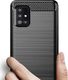 Hurtel Carbon Case elastyczne etui pokrowiec Samsung Galaxy A51 5G czarny uniwersalny 3