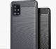 Hurtel Carbon Case elastyczne etui pokrowiec Samsung Galaxy A51 5G czarny uniwersalny 6