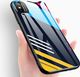 Hurtel Color Glass Case etui pokrowiec nakładka ze szkła hartowanego z osłoną na aparat iPhone XR pattern 2 uniwersalny 5
