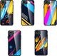Hurtel Color Glass Case etui pokrowiec nakładka ze szkła hartowanego z osłoną na aparat iPhone SE 2020 / iPhone 8 / iPhone 7 pattern 3 uniwersalny 18