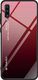Hurtel Gradient Glass etui pokrowiec nakładka ze szkła hartowanego Samsung Galaxy A70 czarno-czerwony uniwersalny 1