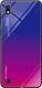 Hurtel Gradient Glass etui pokrowiec nakładka ze szkła hartowanego Samsung Galaxy A10 różowo-fioletowy uniwersalny 1