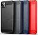 Hurtel Carbon Case elastyczne etui pokrowiec Huawei Y5p niebieski uniwersalny 14