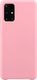 Hurtel Silicone Case elastyczne silikonowe etui pokrowiec Samsung Galaxy A71 różowy uniwersalny 1