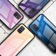 Hurtel Gradient Glass etui pokrowiec nakładka ze szkła hartowanego Samsung Galaxy A71 czarno-niebieski uniwersalny 14