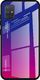 Hurtel Gradient Glass etui pokrowiec nakładka ze szkła hartowanego Samsung Galaxy A71 różowo-fioletowy uniwersalny 1
