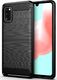 Hurtel Carbon Case elastyczne etui pokrowiec Samsung Galaxy A41 czarny uniwersalny 1