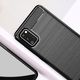 Hurtel Carbon Case elastyczne etui pokrowiec Samsung Galaxy A41 czarny uniwersalny 5