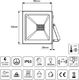 Naświetlacz Maclean Naświetlacz LED slim 10W, 800lm Warm White (3000K) Maclean Energy MCE510 WW, IP65, PREMIUM 5