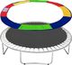 Springos Siatka wewnętrzna do trampoliny z osłoną na sprężyny 244/250/252 8 FT 6 słupków multikolor UNIWERSALNY 2