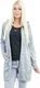 GENESY M122 Bluza Kardigan Kaptur (40-46) - Srebrny Rozm. 42 2