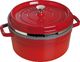 STAUB Garnek STAUB żeliwny okrągły wkład 5.25 ltr czerw. uniwersalny 1