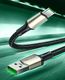 Kabel USB Baseus Baseus Cafule Nylonowy Kabel Przewód Usb - Usb Typ C Do Szybkiego Ładowania Vooc Quick Charge 3.0 5 A 2 M Zielony (Catklf-Vb06) 11