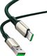 Kabel USB Baseus Baseus Cafule Nylonowy Kabel Przewód Usb - Usb Typ C Do Szybkiego Ładowania Vooc Quick Charge 3.0 5 A 2 M Zielony (Catklf-Vb06) 8