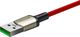 Kabel USB Baseus Baseus Cafule Nylonowy Kabel Przewód Usb - Usb Typ C Do Szybkiego Ładowania Vooc Quick Charge 3.0 5 A 2 M Czerwony (Catklf-Vb09) 3
