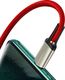 Kabel USB Baseus Baseus Cafule Nylonowy Kabel Przewód Usb - Usb Typ C Do Szybkiego Ładowania Vooc Quick Charge 3.0 5 A 2 M Czerwony (Catklf-Vb09) 6