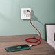 Kabel USB Baseus Baseus Cafule Nylonowy Kabel Przewód Usb - Usb Typ C Do Szybkiego Ładowania Vooc Quick Charge 3.0 5 A 2 M Czerwony (Catklf-Vb09) 9