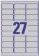 Avery Zweckform Etykiety znamionowe, srebrne 63.5x29.6mm 20 arkuszy (L6011-20) 2