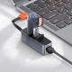 HUB USB Baseus 1x RJ-45  + 3x USB-A 3.0 (CAHUB-AH0G) 7