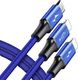 Kabel USB Baseus USB-A - 1.2 m Granatowy (CAMLL-SU13) 1