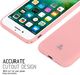 Crong Crong Soft Skin Cover - Zestaw etui iPhone SE 2020 / 8 / 7 (różowy) + szkło hybrydowe 9H (biała ramka) 4