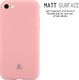 Crong Crong Soft Skin Cover - Zestaw etui iPhone SE 2020 / 8 / 7 (różowy) + szkło hybrydowe 9H (biała ramka) 5