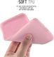 Crong Crong Soft Skin Cover - Zestaw etui iPhone SE 2020 / 8 / 7 (różowy) + szkło hybrydowe 9H (biała ramka) 8