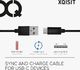Kabel USB Xqisit USB-A - USB-C 1.8 m Czarny (112200) 1
