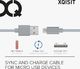 Kabel USB Xqisit XQISIT Cotton Cable microUSB to USB A 180cm 1