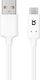 Kabel USB Xqisit USB-A - USB-C 1 m Biały 1