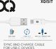 Kabel USB Xqisit USB-A - USB-C 1 m Biały 1