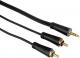 Kabel Hama Jack 3.5mm - RCA (Cinch) x2 1.5m czarny (991232390000) 1