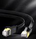 Ugreen Płaski kabel sieciowy UGREEN Ethernet RJ45, Cat.7, STP, 3m (czarny) 1