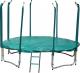 Trampolina ogrodowa Jumpi ogrodowa Maxy Comfort z siatką wewnętrzną 14.5 FT 435 cm zielona 3