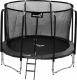 Trampolina ogrodowa Jumpi ogrodowa Maxy Comfort z siatką wewnętrzną 14.5 FT 435 cm czarna 1