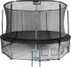 Trampolina ogrodowa Jumpi ogrodowa Maxy Comfort z siatką wewnętrzną 14.5 FT 435 cm czarna 1